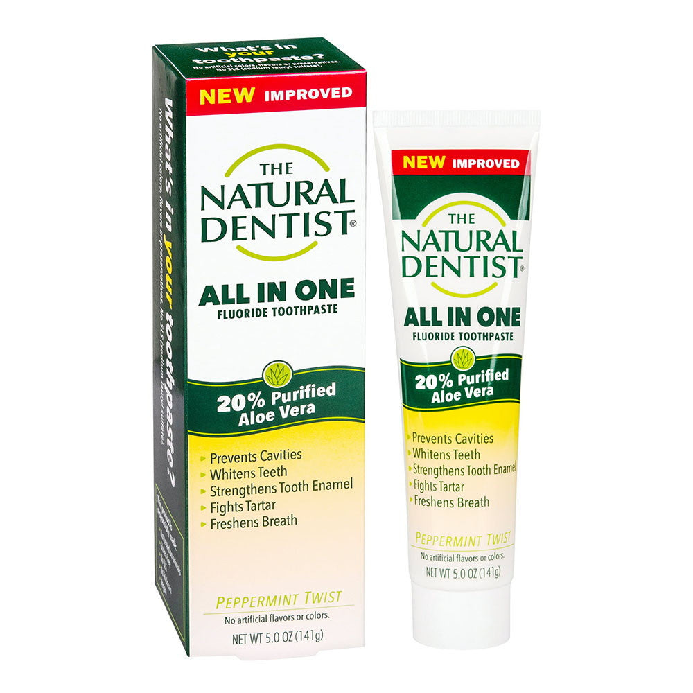 Natural Dentist All In One Fluoride Toothpaste, Peppermint Twist, 5 Oz